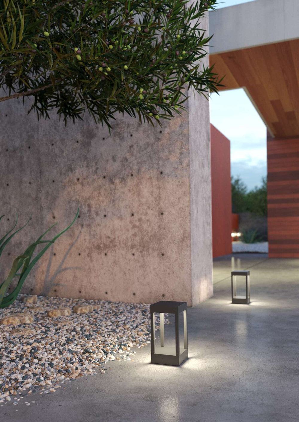 Lampione per esterno moderno led 10W 3000K ip54