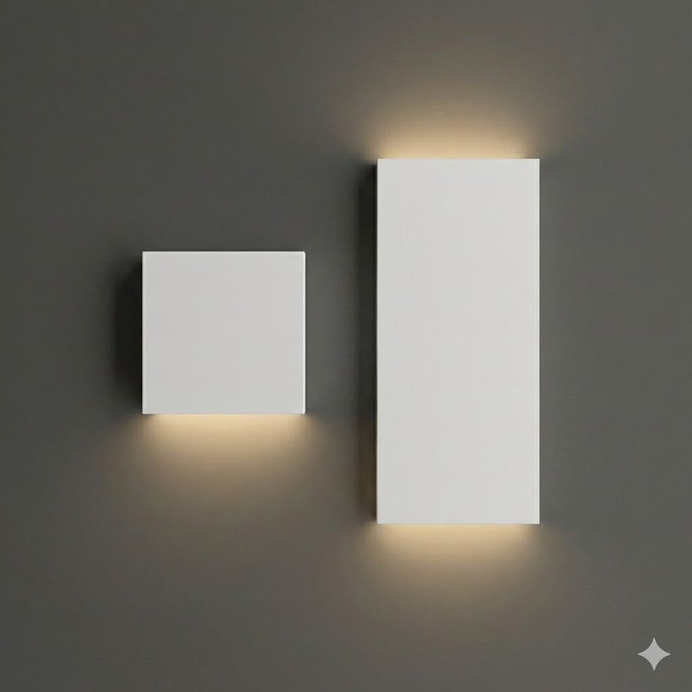 Lampada da parete per balcone bianca ip65 led 3000k