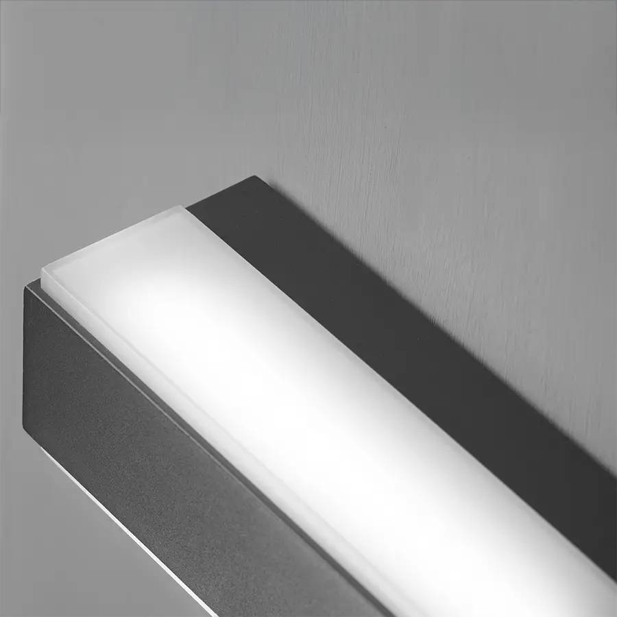 Dimmbare LED-Wandleuchte für die Außenfassade von Balkonen, weiß, anthrazit, rostfarben 