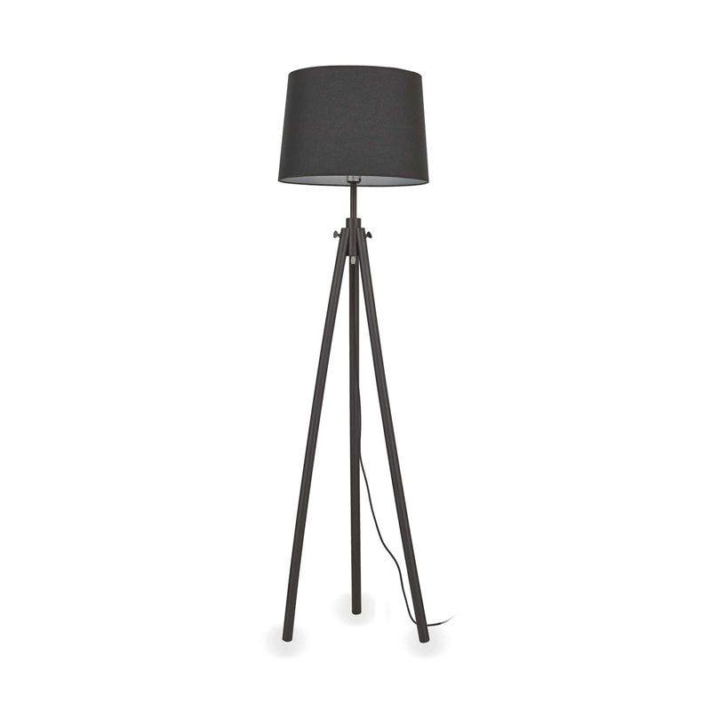 Lampada da terra semplice paralume bianco o nero piatana soggiorno