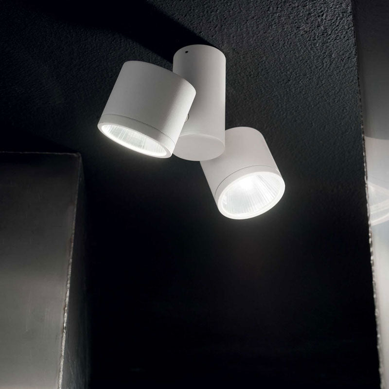 Plafoniera da esterno da soffitto ip44 bianco o antracite led 4000k