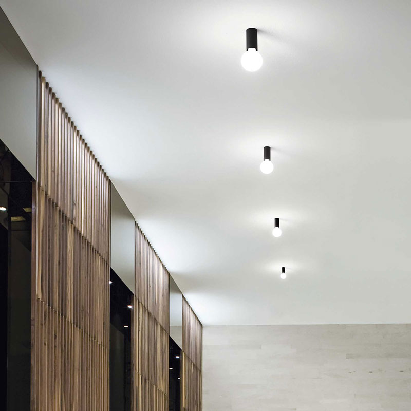 Plafoniera moderna da soffitto lampada minimal e27 a globo