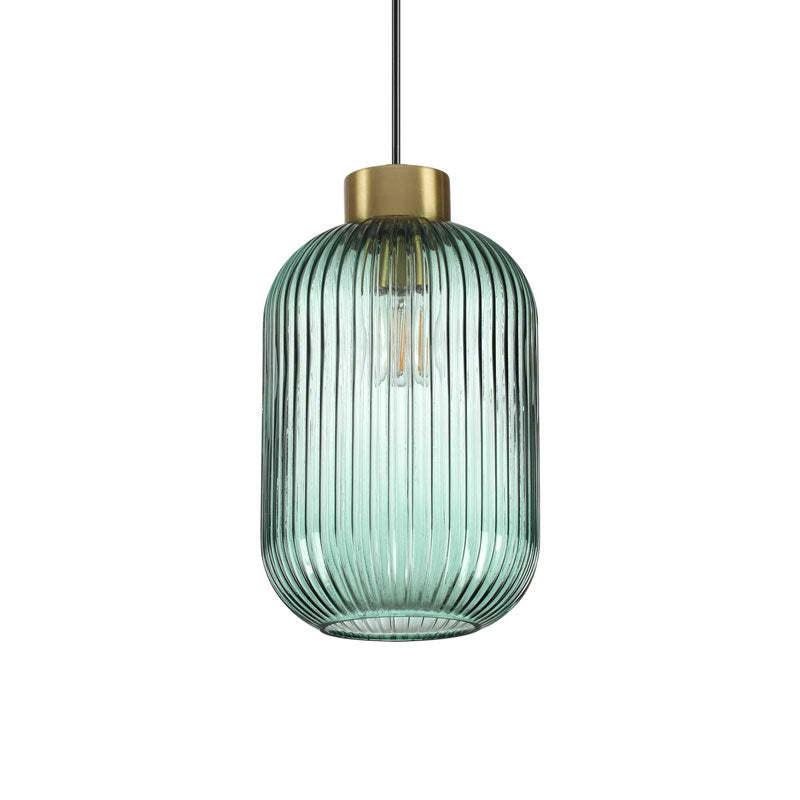Lampada sospensione design moderno vetro colorato