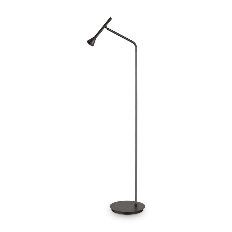 Lampada da terra design moderno metallo nero cromo ottone led 3000k
