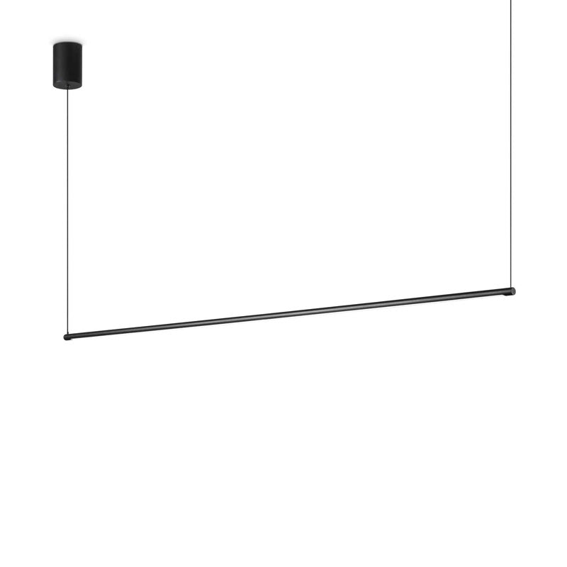 Lampadario moderno lineare per cucina soggiorno alluminio nero bianco