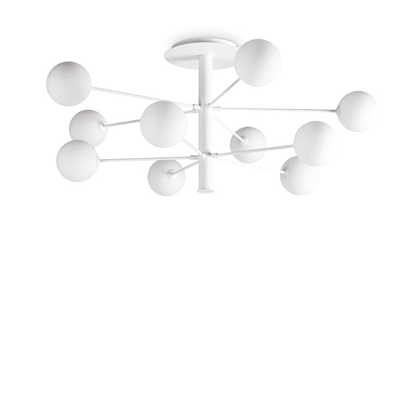Plafoniera moderna con sfere in vetro 10 o 12 luci G9 lampada soffitto