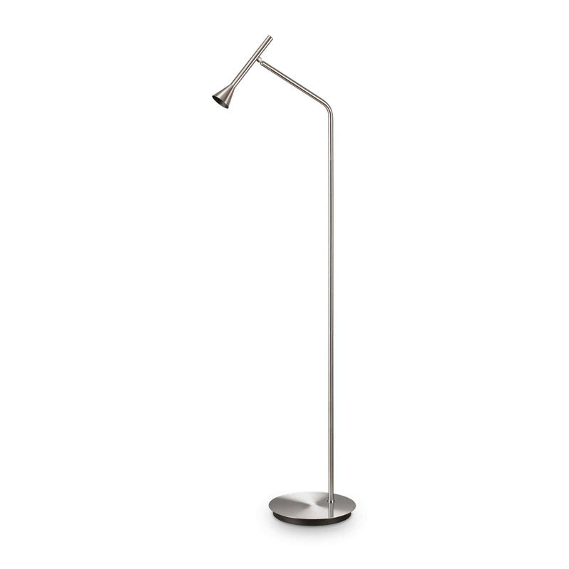 Lampada da terra design moderno metallo nero cromo ottone led 3000k