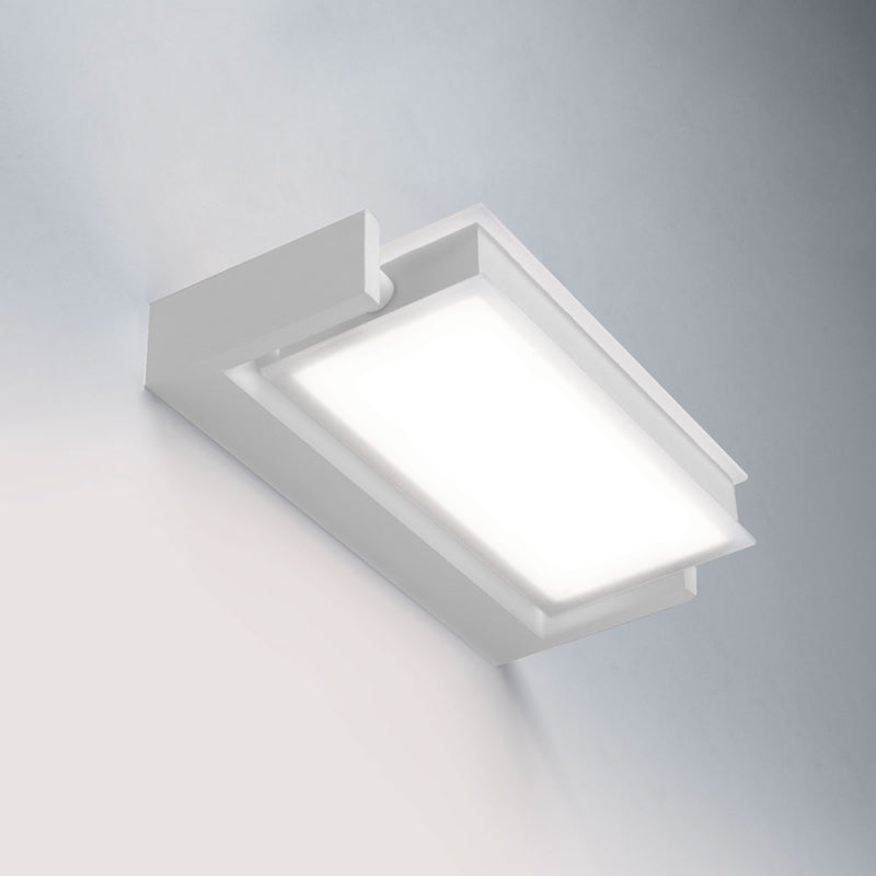 Applique led da parete 3000k in alluminio bianco, nero o sabbia