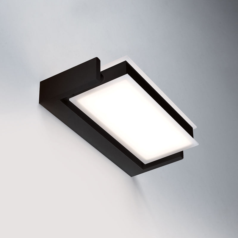 Applique led da parete 3000k in alluminio bianco, nero o sabbia