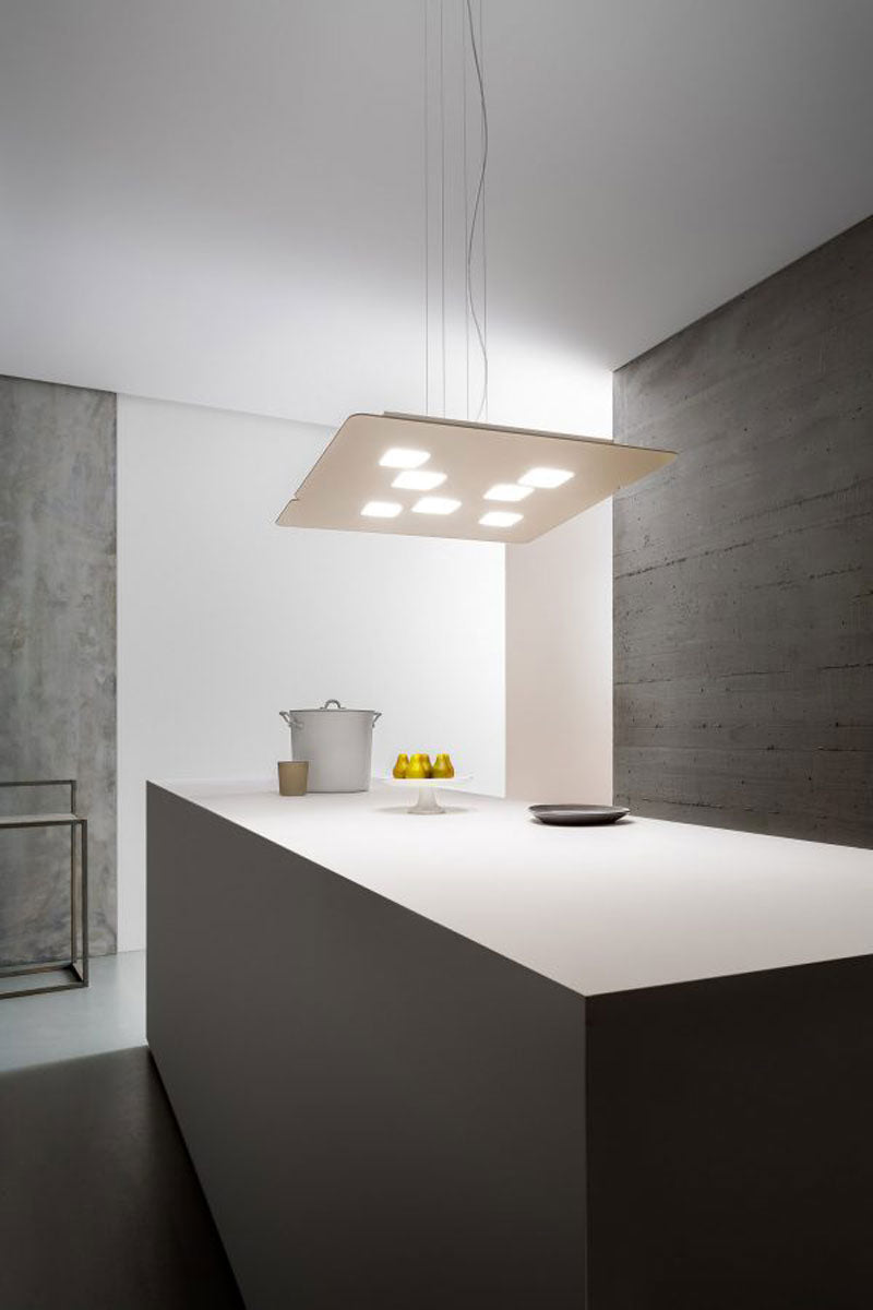 Lampadario moderno cucina 10 luci luminoso luce diretta ed indiretta