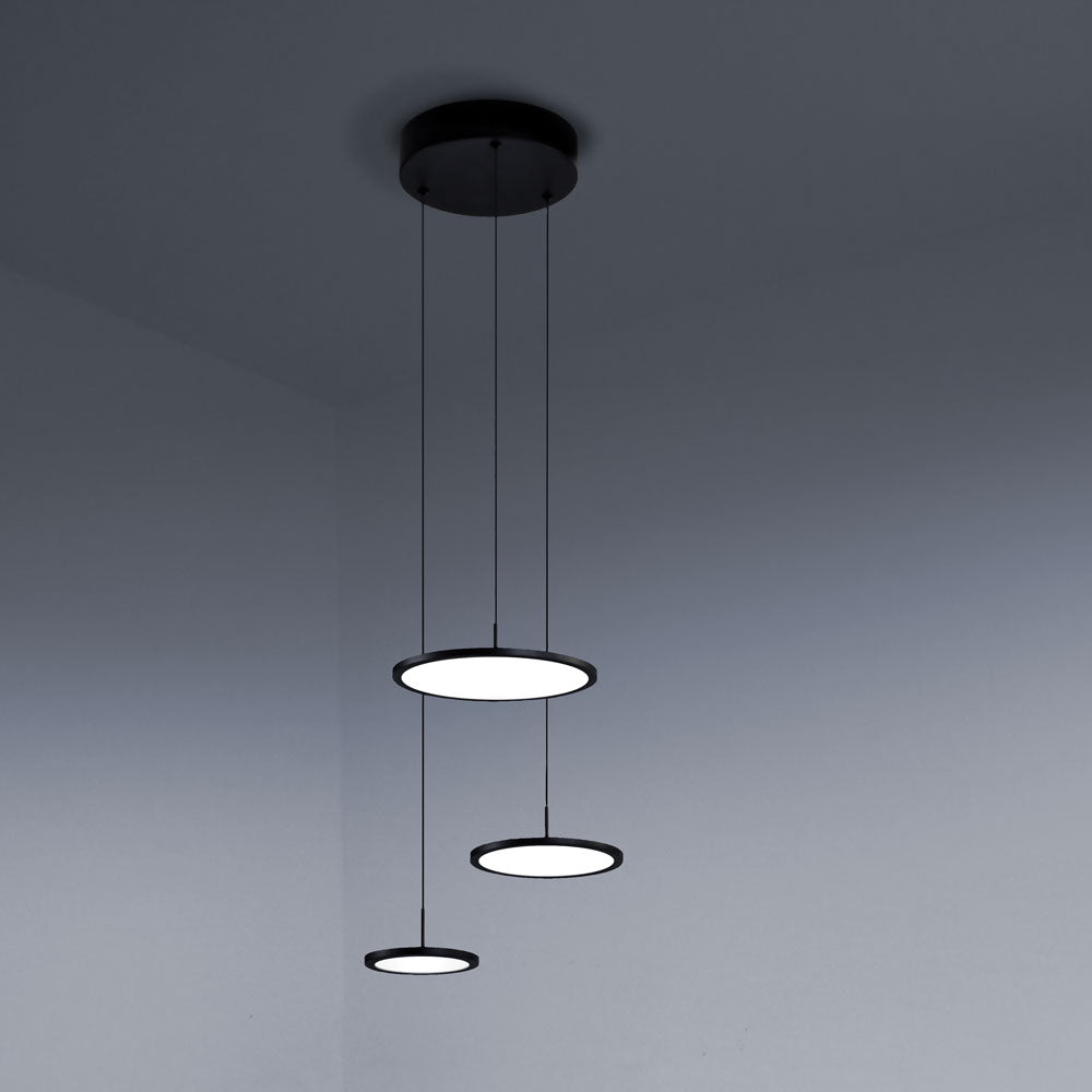 Moderner Kronleuchter 3 LED-Scheiben 3000k 4000k Wohnzimmer