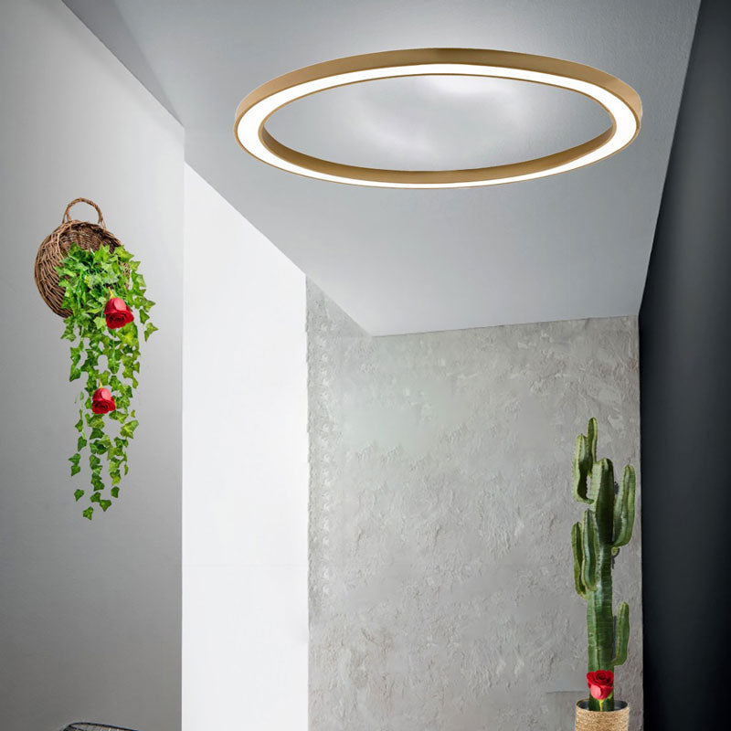 Plafoniera led circolare sottile design moderno 3000k da soffitto